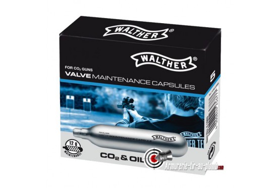 Capsules Walther d'entretien avec lubrifiant