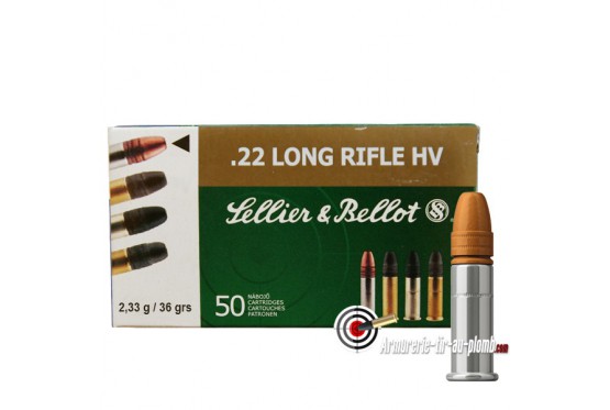 Cartouches Sellier & Bellot .22 LR HV