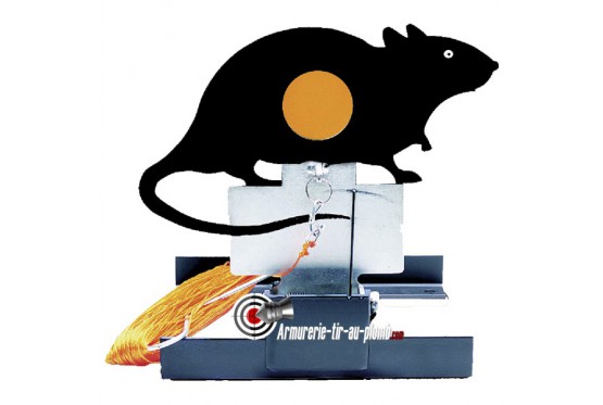 Cible de tir métallique basculante - Rat