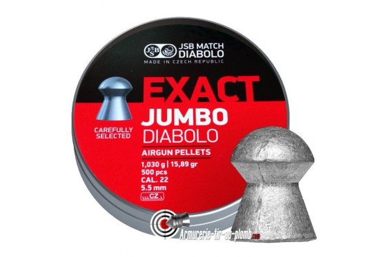 Plombs JSB Exact Jumbo Diabolo - 5.50 mm