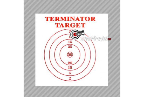 Cible en mousse et tissu Terminator target 30x30cm
