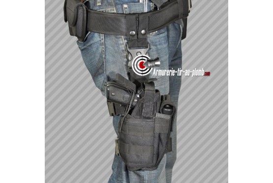 Holster de cuisse Droitier Noir Swiss Arms universel