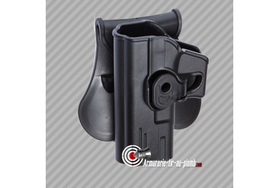 Holster Glock series polymère pour gaucher