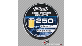 Boite de 250 plombs Walther High power 4.5mm