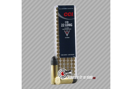 100 cartouches CCI CB 22 long Lead Round nose