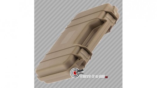 Mallette pour arme de poing polycarbonate TAN - 31.5 cm