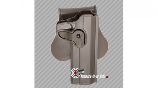 Holster ceinture rigide Colt 1911 pour droitier finition FDE