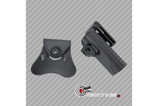 Holster ceinture rigide pistolet Colt 1911 Cytac en polymère