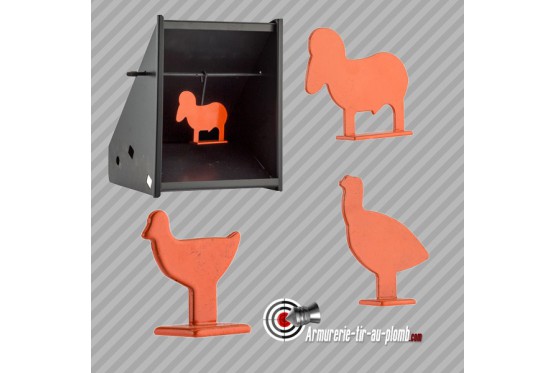 Porte cible tir au plomb Beeman 4 animaux