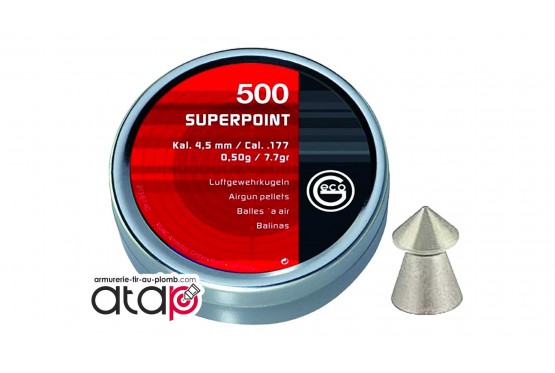 Plomb pointu Geco superpoint 4,5 mm 