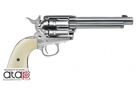 Revolver à plomb Colt Saa 45 couleur nickel