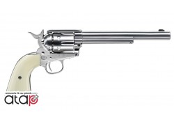 Colt SAA 45 canon 7,5 pouces couleur nickel