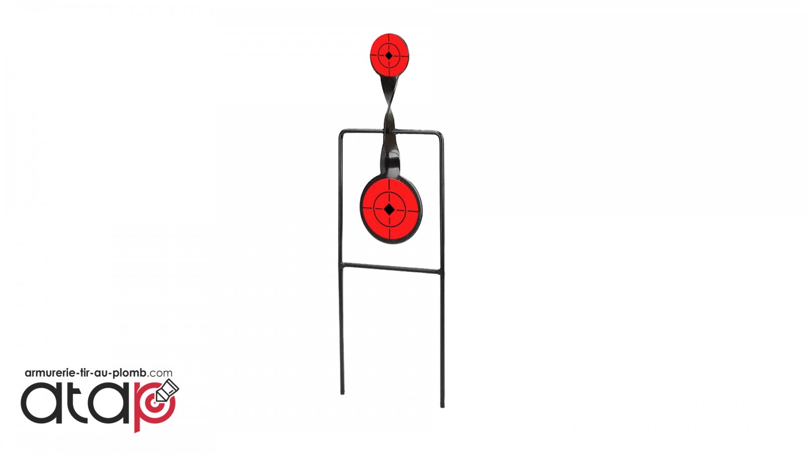 Cible de tir 3 objectifs de diamètres différents pour .22 LR