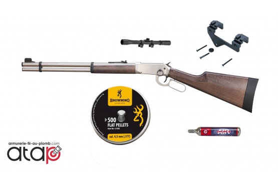 Pack prêt à tirer Carabine Lever Action Winchester en Acier 7.5 joules
