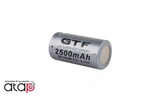 Batterie CR123A (16340) Li-ion de 2500 mAh