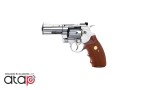 Colt Python 357 - 2.5" chromé crosse imitation bois à billes acier