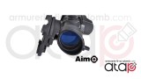 Viseur combo combat scope 4x32 QD et red dot sight noir