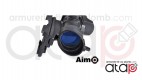 Viseur combo combat scope 4x32 QD et red dot sight noir