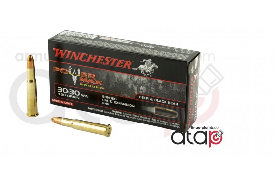 20 Cartouches 30-30 Power max par Winchester 150 grains