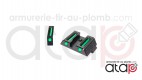 Hausse et guidon en fibre optique pour glock avec clé de montage
