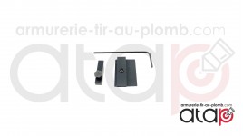 Hausse et guidon en fibre optique pour glock avec clé de montage