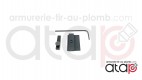 Hausse et guidon en fibre optique pour glock avec clé de montage