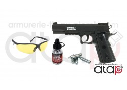 Pack pistolet CO2 Swiss Arms P1911 Match