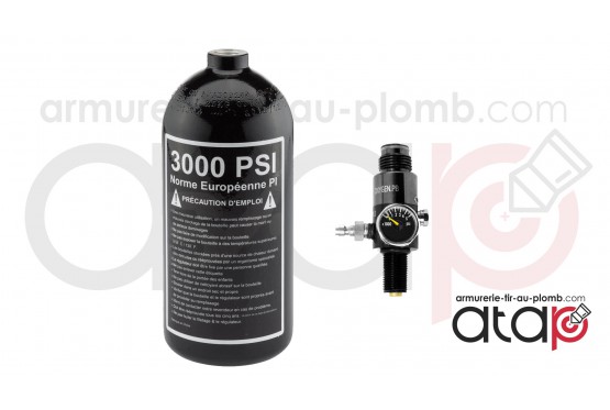 Bouteille Pure Energy 0.8L avec régulateur 3000 PSI