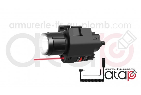 Lampe et laser sur rail picatinny