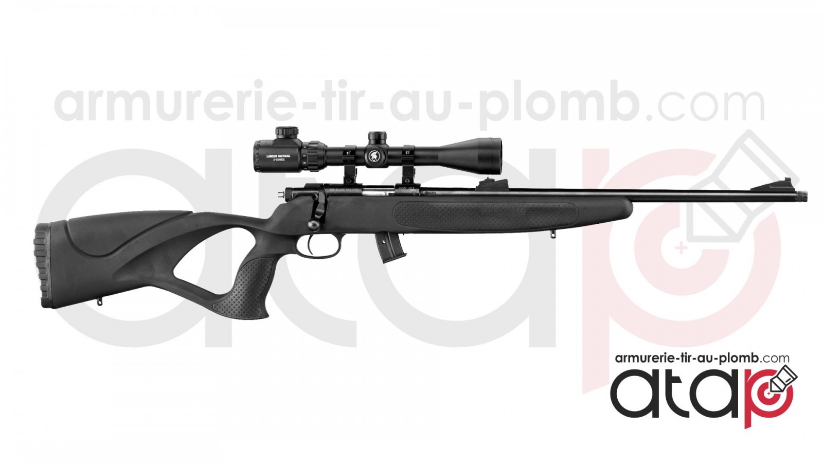 Cible noire colombi sports tir carabine 16x16 - par 100