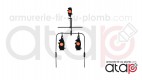 Cible de tir 3 castors pour carabine .22 LR