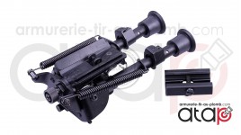 Bipied réglable en métal ASG pour rail 22 mm et grenadière