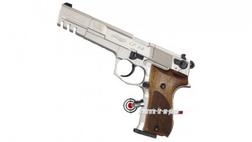 Walther CP88 Competition - nickel / crosse bois