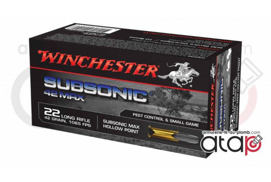 Winchester Subsonic 42 Max - Munition 22 LR