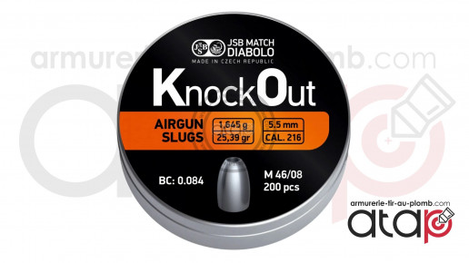 JSB Match Knock Out - Plomb 5.5 mm