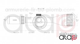 Lunette Hawke Vantage HD 3-9x50 réticule Mil Dot