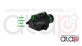 Lampe et laser sur rail picatinny