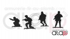 Cibles en métal Soldier Human Target