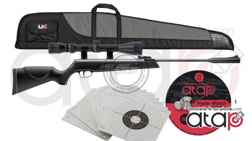 Pack Carabine à plombs ARTEMIS 1000S calibre 4.5mm de 19.9 Joules