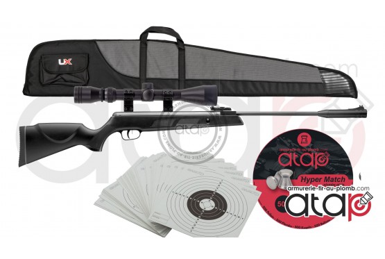 Pack Carabine à plombs ARTEMIS 1000S calibre 4.5mm de 19.9 Joules