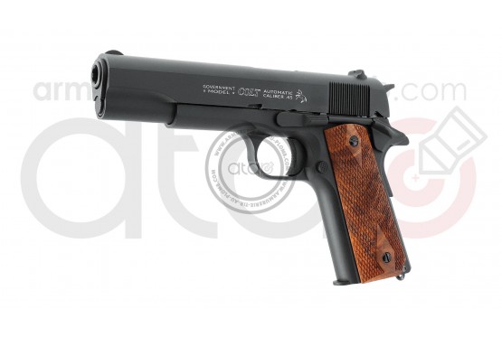 Colt 1911 full métal Classic Black Wood - Pistolet à billes acier 4.5 mm