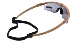 Lunette balistique Nuprol Battle Pros Gen II - Monture Beige / Verres Fumés