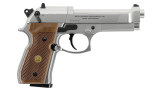 Beretta 92 FS nickel mat crosse bois - Pistolet à plomb