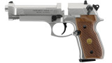 Beretta 92 FS nickel mat crosse bois - Pistolet à plomb