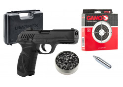 Pack Pistolet à plomb Gamo PT85 en mallette avec cibles, plombs et CO2