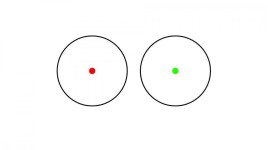 Point rouge et vert 5 positions pour rail de 11 et 22 mm