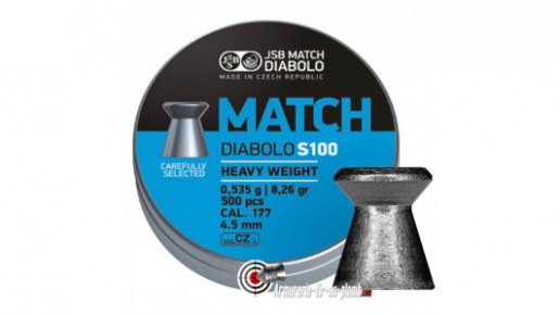Plombs JSB Match Diabolo S100 - 4.50 mm / Heavy Weight