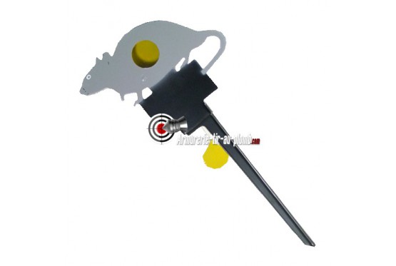 Cible rat métal à ficher